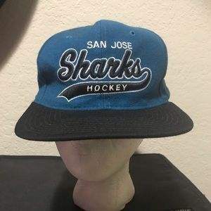 Vintage San Jose sharks starter script Snap hat
